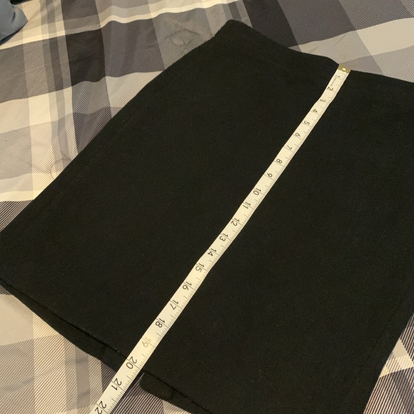 J. Crew Mercantile Black Wool Skirt Black Size 4 Pencil Straight Line A Frame - Picture 6 of 7